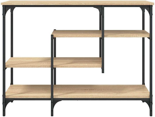 Console Table Wood & Metal Sonoma Δρυς L100xW35xH75cm