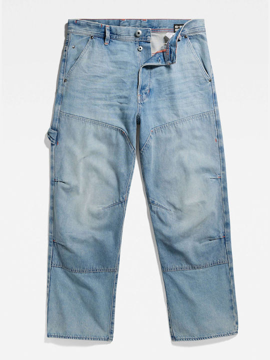 Carpenter 3d Herren Jeanshose mit Loose Passform Light Aged Denim