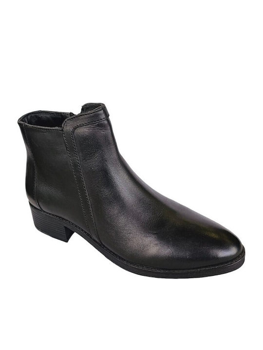 Sonnax Leather Women's Ankle Boots Black