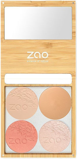 Zao Organic Makeup Μαγνητική Θήκη Μπαμπού Με Καθρέφτη