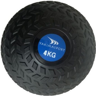 Yakimasport Μπάλα Slam 4kg σε Μαύρο Χρώμα