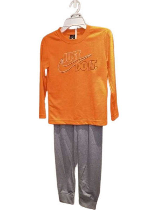 Kids Sweatpants Set Orange 2pcs