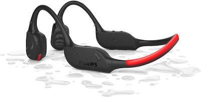 Philips TAA7607BK Air Conduction / Bone Conduction Bluetooth Handsfree Earphones with Sweat Resistance Blacα