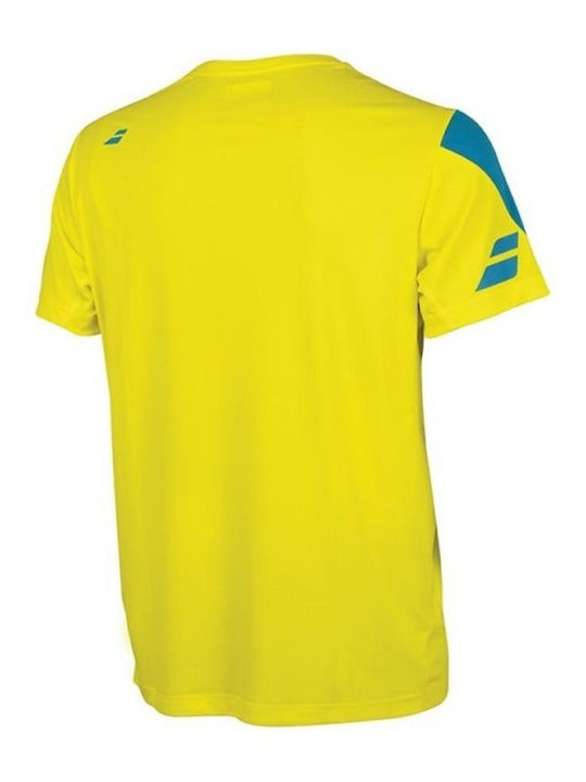 Babolat Crew Herren Sport T-Shirt Kurzarm Gelb