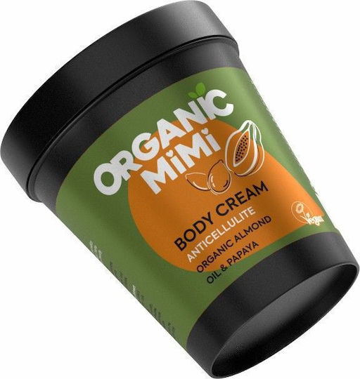 Organic Mimi Almond & Papaya Ενυδατική Κρέμα Σώματος για Ξηρές/Πολύ Ξηρές Επιδερμίδες 200ml