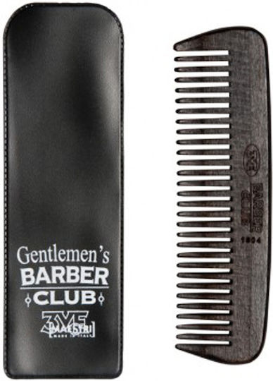 3ME Maestri Gentlemens Barber Club Comb Χτένα Μαλλιών Καφέ