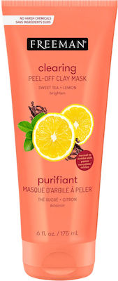 Freeman Clearing Sweet Tea + Lemon Peel-Off Face Cleansing Mask with Clay 175ml