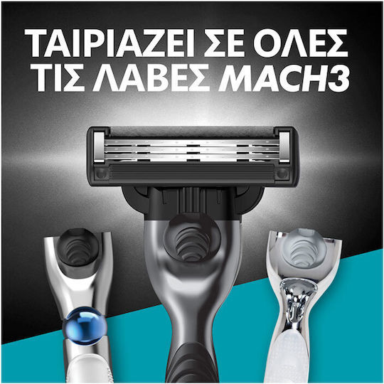 Gillette Mach Резервни глави с 3 остриета и лубрикантна лента 8бр