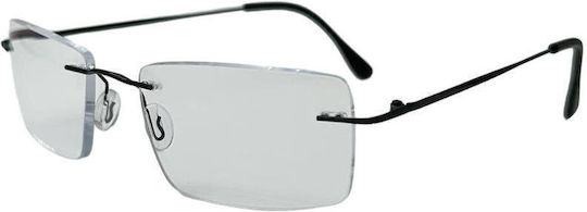 KRZ Lesebrille +4.00 in Schwarz Farbe KRZ222BLACK400