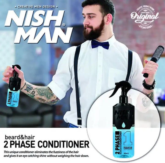 NISHMAN Balm Περιποίησης για Γένια 2 Phase 400ml