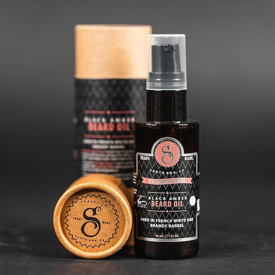 Suavecito Λάδι Περιποίησης για Γένια Premium Blends Black Amber Beard Oil 30ml