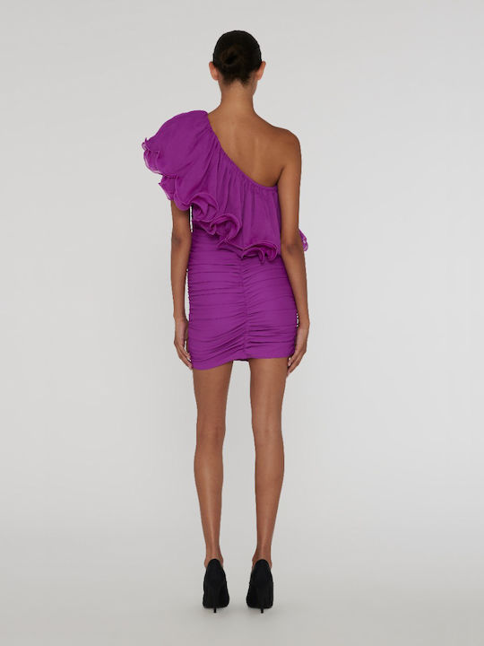 Rotate Mini Evening Dress Purple