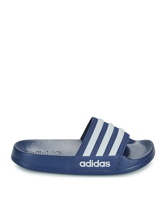 Kinder Badeschlappen Blau Adilette Shower
