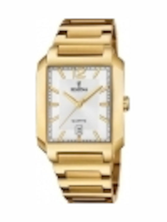 Festina Мъжки часовник на батерия с метална гривна Festina Мъжки часовник на батерия с метална гривна