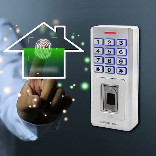 Qoltec Access Control για Πρόσβαση με Δακτυλικό Αποτύπωμα , Κάρτα και Κωδικό