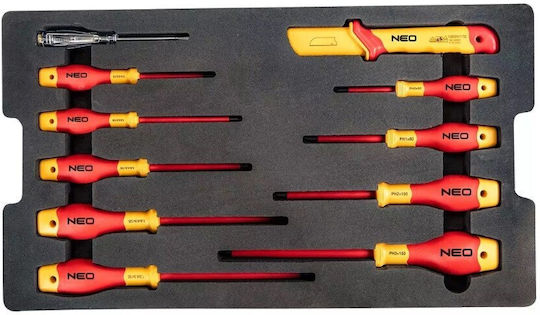 Neo Tools Βαλίτσα με 52 Εργαλεία Ηλεκτρολόγου
