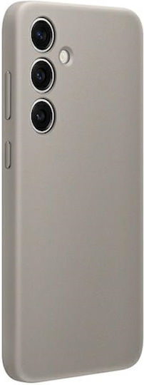 Samsung Leather Cover Back Cover Leather Set with Glass Brown (Samsung S24+)