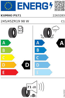 Kumho 245/45R19 98E-Commerce-Website Sommerreifen Reifen für Passagier Auto
