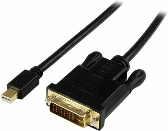 StarTech Cable DVI-D male - Active mini DisplayPort male 0.90m Μαύρο (MDP2DVIMM3BS)