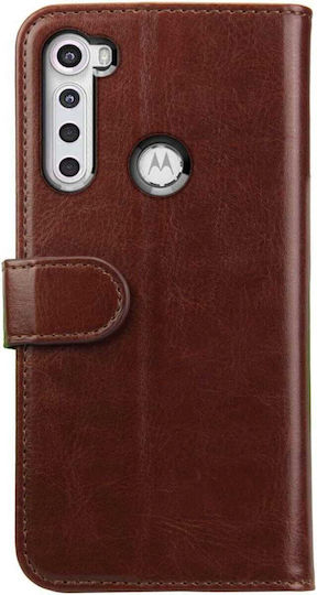 Rosso Wallet Δερματίνης Καφέ (Motorola One Fusion Plus)