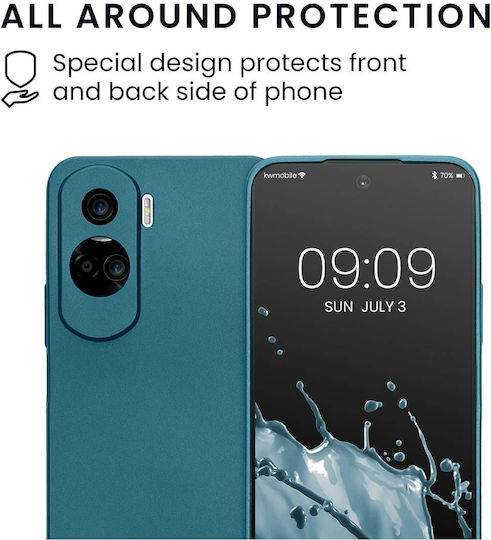 KWmobile Πλαίσιο Κάμερας Back Cover Σιλικόνης 1.3mm Μπλε (Honor 90 Lite)