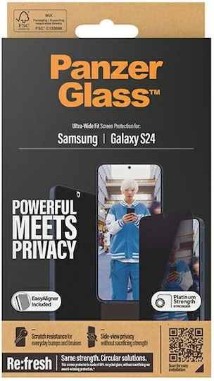 PanzerGlass Privacy Tempered Glass Μαύρο (Galaxy S24)