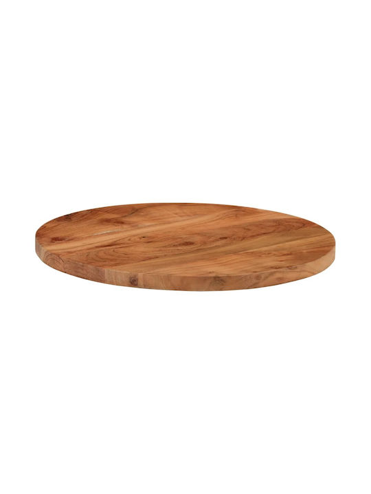 vidaXL Set de măsuțe Rotund Lemn Maro 40cm 1buc