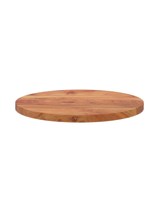 vidaXL Set de măsuțe Rotund Lemn Maro 40cm 1buc