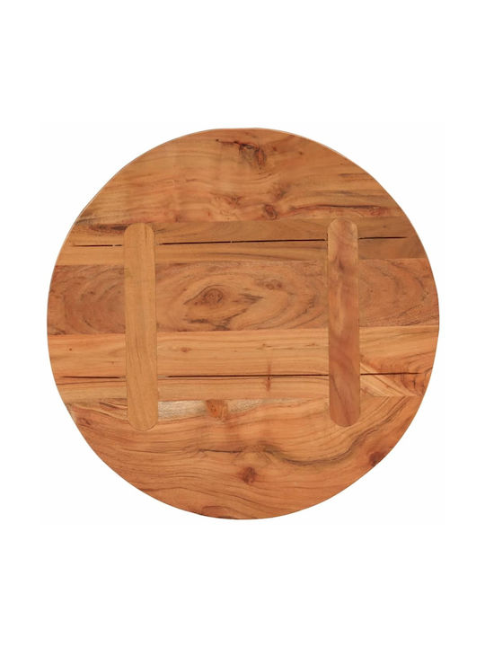 vidaXL Set de măsuțe Rotund Lemn Maro 40cm 1buc