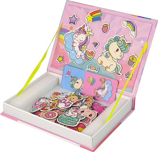 Lean Toys Μαγνητικό Παιχνίδι Κατασκευών Unicorns για Παιδιά 3+ Ετών