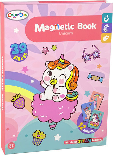 Lean Toys Μαγνητικό Παιχνίδι Κατασκευών Unicorns για Παιδιά 3+ Ετών
