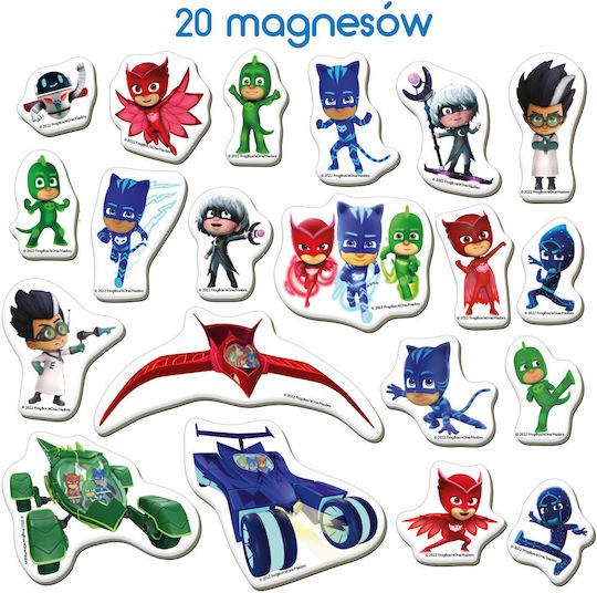 Keycraft Μαγνητικό Παιχνίδι Κατασκευών Pj Masks για Παιδιά 3+ Ετών