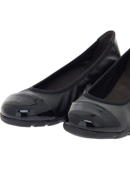 Leather Ballerinas Black