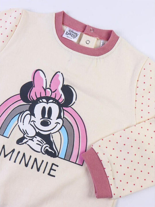 Cerda Pijamale Copii Iarna Bej Minnie Mouse
