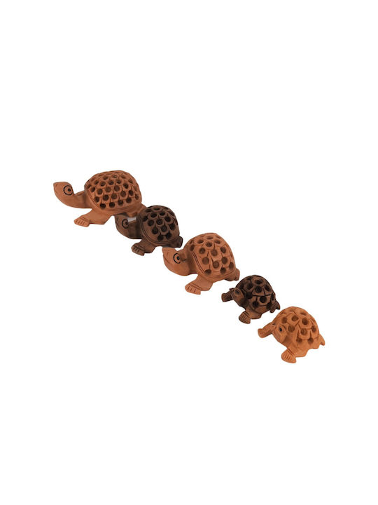 AristonLab Dekorative Schildkröte aus Holz 6.5cm 1Stück