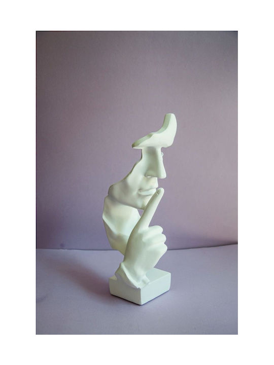 Decorativă Bust din Polirășină în White 1buc