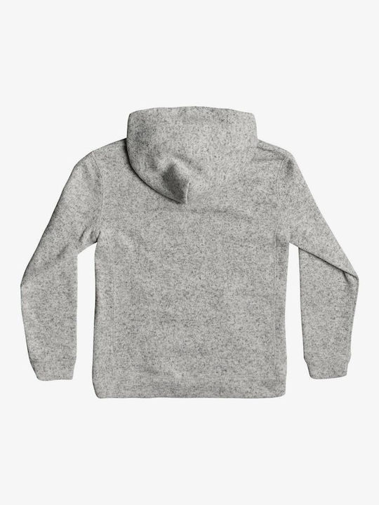 Quiksilver Fleece Kinder Sweatshirt mit Kapuze und Taschen Gray Keller