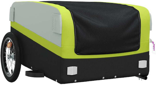 Vidaxl Bicycle Trailer Black Green 45 Kg Iron