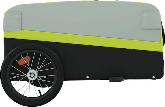 Vidaxl Bicycle Trailer Black Green 45 Kg Iron