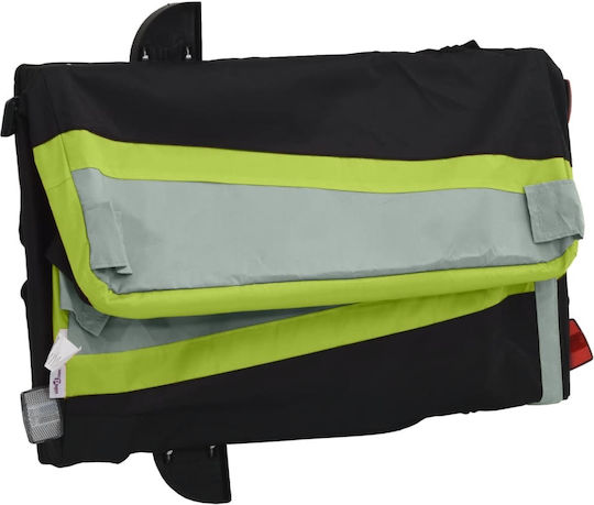 Vidaxl Bicycle Trailer Black Green 45 Kg Iron