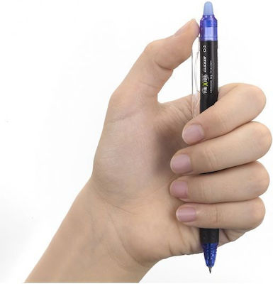 Pilot Frixion Clicker Stift Gel 0.5mm mit Blau Tinte Blau Körper