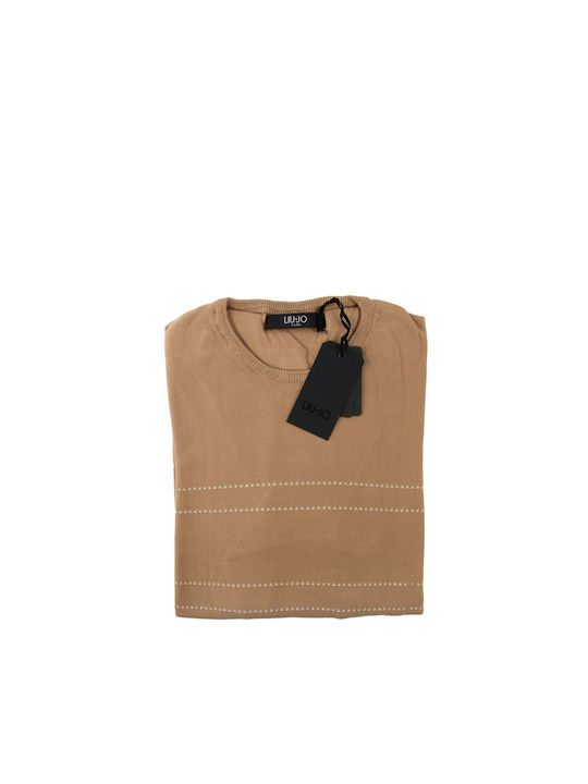 Liu Jo Herren Langarm-Pullover CAFE