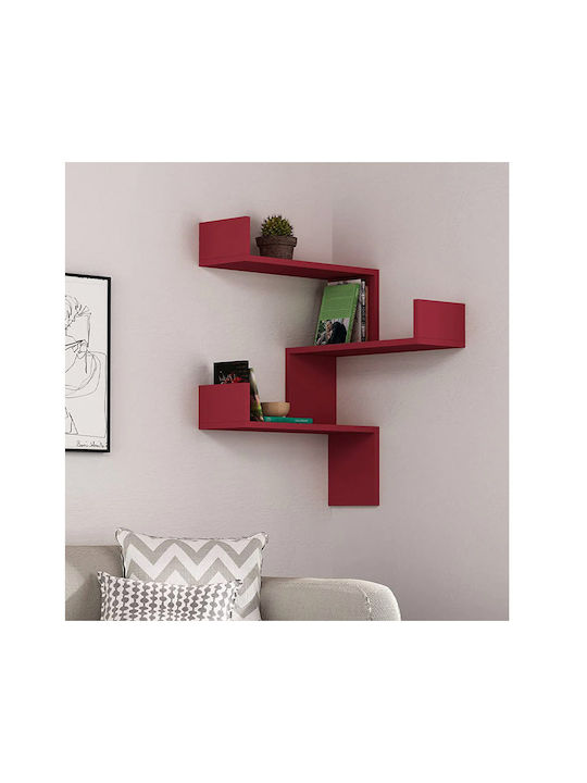 Corner Shelf Wall Wooden 60x22x90cm