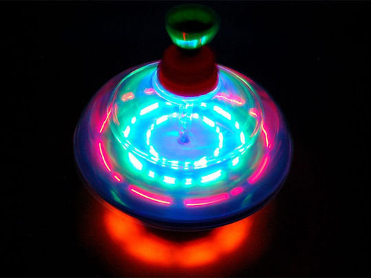 Spinning Top Rainbow cu lumină