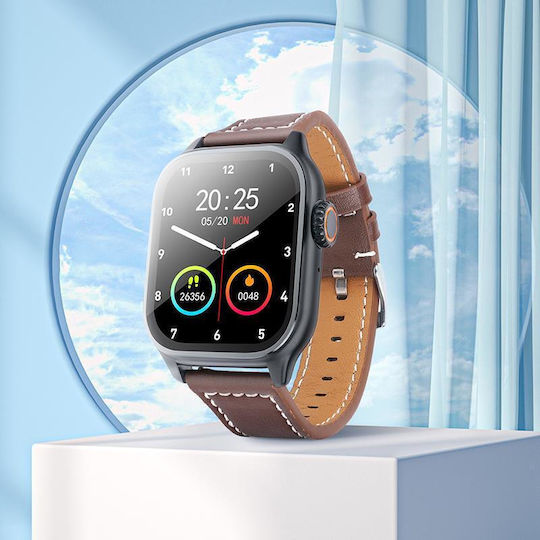 Hoco Y17 Smartwatch with Heart Rate Monitor (Black)