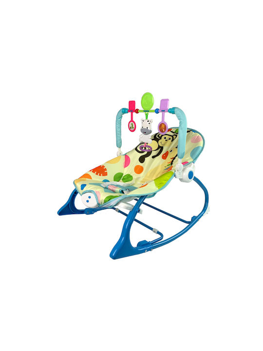 Lean Toys Elektrisch Baby Relax Zebra mit Musik und Vibration Mehrfarbig für Kind bis 18kg
