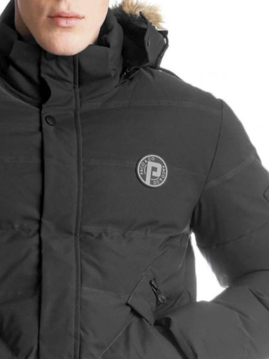Geacă de iarnă Puffer Neagră