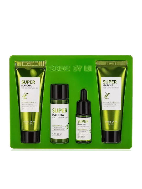 Super Matcha Pore Care Σετ Περιποίησης για Ενυδάτωση, Καθαρισμό Προσώπου & Κατά της Ακμής 4τμχ