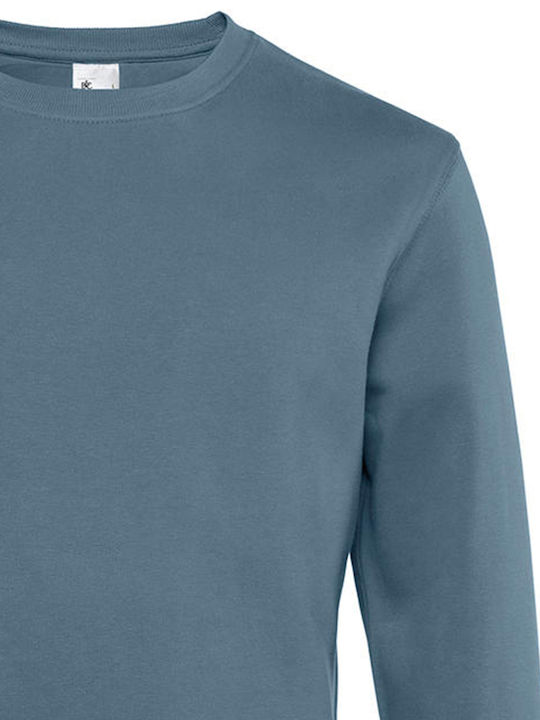 B&C King Men's Long Sleeve Promotional Sweatshirt Nordic Blue