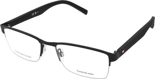 Tommy Hilfiger Th Ανδρικός Μεταλλικός Σκελετός Γυαλιών Μαύρος TH2047 003